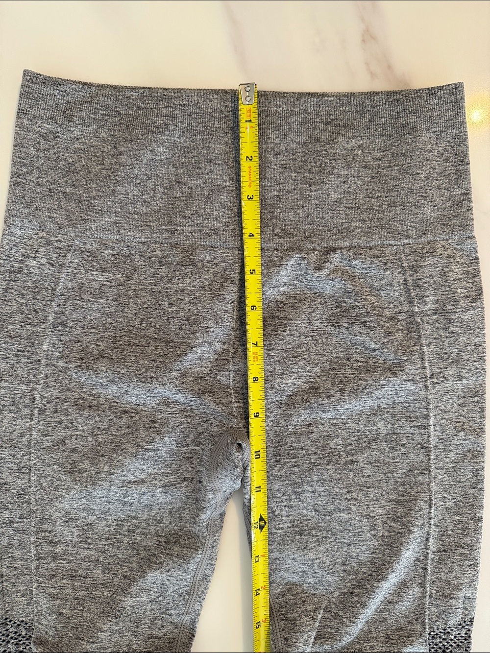 Fabletics Sync Seamless High-Waisted 7/8 Leggings Pants Small Grey Heather - Picture 14 of 16